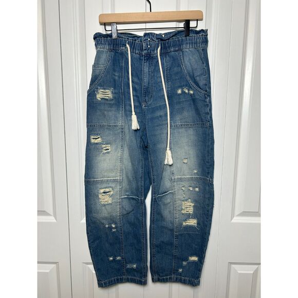 We The Free Denim - Free People We The Free In My Time Denim Cargo Jeans gorpcore utilitarian